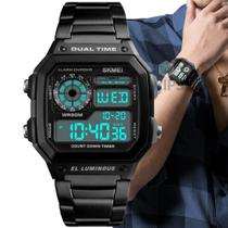 Relógio Masculino Skmei 1335 Esportivo Digital Quadrado Led