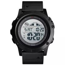 Relógio masculino skmei 1476 esportivo borracha digital multifunção preto discreto
