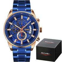 Relógio Masculino Skmei 9285 Á Prova D'água 30m Luxo Moda Casual