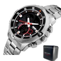 Relógio Masculino Skmei AnaDigi 1146 Prata, Original, Resistente à Água, Cronômetro e Calendário 1 Ano de Garantia Relógio Masculino Skmei AnaDigi 1146 Prata, Original, Resistente à Água, Cronômetro e Calendário 1 Ano de Garantia