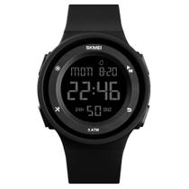 Relógio Masculino Skmei Digital 1445 Preto, Multifuncional com Luz Verde, Resistente à Água 5ATM, Cronômetro e Calendário