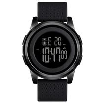 Relógio Masculino Skmei Digital 1502 Preto Cronômetro, Calendário, Luz Verde e Resistente à Água 3ATM Relógio Masculino Skmei Digital 1502 Preto Cronômetro, Calendário, Luz Verde e Resistente à Água 3ATM