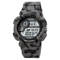 Relógio Masculino Skmei Digital 1718 Cinza Camuflado