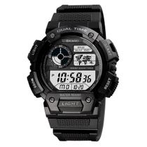 Relógio Masculino Skmei Digital 1723 Preto Resistente à Água 5 ATM, Cronômetro, Calendário e Garantia de 12 Meses