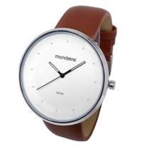 Relógio Masculino Slim Social Mostrador Branco Minimalista - Mondaine
