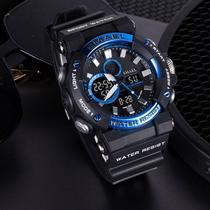 Relógio Masculino Smael Anadigi 8048 Preto E ul