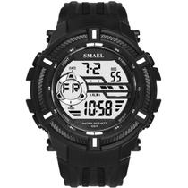 Relógio Masculino Smael Digital 1616 Preto e Branco