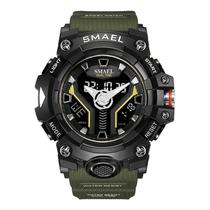 Relógio Masculino Smael Estilo Militar 8075 Verde