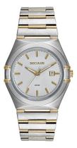 Relógio Masculino Social Aço Prata E Dourado Seculus 40mm 44269GPSVBA2 Relógio Masculino Social Aço Prata E Dourado Seculus 40mm 44269GPSVBA2