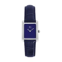 Relógio Masculino Square Croco Riverdale Blue Silver