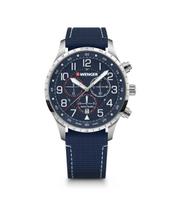 Relógio Masculino Suíço Wenger Attitude Chrono 44mm Azul 01.1543.117 Relógio Masculino Suíço Wenger Attitude Chrono 44mm Azul 01.1543.117