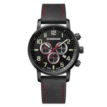 Relógio Masculino Suíço Wenger linha Atitude Chrono Preto 44mm 01.1543.104