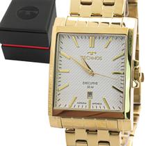 Relogio Masculino Technos Analogico Aço Inoxidavel Dourado Executive Mostrador Branco Original Resistente a Agua 1 Ano de Garantia RT2115NDA1K Relogio Masculino Technos Analogico Aço Inoxidavel Dourado Executive Mostrador Branco Original Resistente a Agua 1 Ano de Garantia RT2115NDA1K
