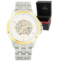 Relogio Masculino Technos Automatico Analogico Aço Inoxidavel Prata Original Resistente a Agua 1 Ano de Garantia RT8N24AL1K Relogio Masculino Technos Automatico Analogico Aço Inoxidavel Prata Original Resistente a Agua 1 Ano de Garantia RT8N24AL1K