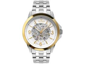 Relogio Masculino Technos Automatico Analogico Aço Inoxidavel Prata Original Resistente a Agua 1 Ano de Garantia RT8N24AL1K
