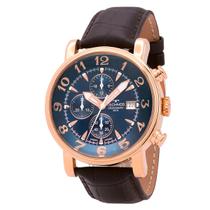 Relógio Masculino Technos Bronze Couro Marrom Original Resistente à Água JS15ENC0A