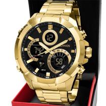 Relógio Masculino Technos Digiana Dourado W23721aaa/1p Aço