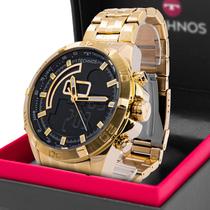 Relógio Masculino Technos Digitech Dourado Ts Digiana Original Prova D'água Garantia 1 ano BJ3496AA1D