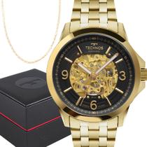 Relógio Masculino Technos Dourado Automático Prova Dágua Top Relógio Masculino Technos Dourado Automático Prova Dágua Top