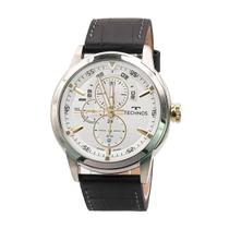 Relógio Masculino Technos Grandtech Couro Mostrador Prata Original Resistente à Água RT6P57AF0K Relógio Masculino Technos Grandtech Couro Mostrador Prata Original Resistente à Água RT6P57AF0K