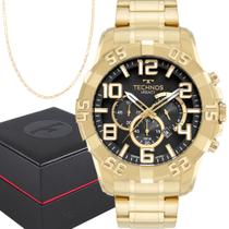 Relógio Masculino Technos Luxo Dourado 1 Ano De Garantia Top