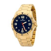 Relógio Masculino Technos Militar Dourado Mostrador Azul Original Resistente à Água 2115MYL1A Relógio Masculino Technos Militar Dourado Mostrador Azul Original Resistente à Água 2115MYL1A