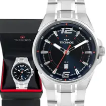 Relógio Masculino Technos Original Garantia Prata Analógico