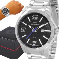 Relógio Masculino Technos Prata Prova D'água Garantia 1 Ano Relógio Masculino Technos Prata Prova D'água Garantia 1 Ano