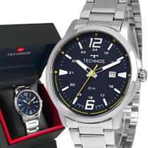 Relógio Masculino Technos Prata Prova D'água Garantia 1 Ano