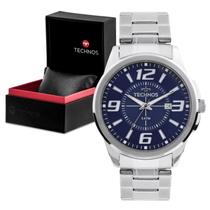 Relógio Masculino Technos Racer Prateado À Prova Dágua 50M 2115KZZS/1A Relógio Masculino Technos Racer Prateado À Prova Dágua 50M 2115KZZS/1A