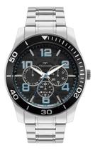 Relógio Masculino Technos Racer Prateado Multifunção Aço Inox 6P29AKZ/1P