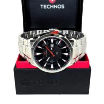 Relógio Masculino Technos Skymaster Aço Prateado 2117LDB/1P Original