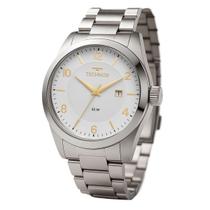 Relógio Masculino Technos Steel Prata Mostrador Azul 2117LFL1K Relógio Masculino Technos Steel Prata Mostrador Azul 2117LFL1K