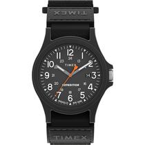 Relógio masculino Timex Expedition Acadia em tamanho real preto