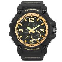 Relógio Masculino Tuguir AnaDigi TG3J8001 Preto e Dourado