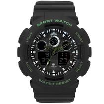 Relógio Masculino Tuguir Anadigi Tg3J8003 - Preto E Verde