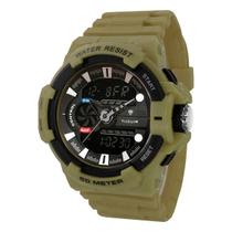 Relógio Masculino Tuguir Anadigi TG3J8009 Militar Verde +