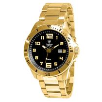 Relógio Masculino Tuguir Analógico Infinity TGI37012 Dourado e Preto