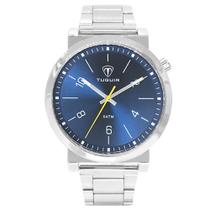 Relógio Masculino Tuguir Analógico Tg168 - Prata E Azul