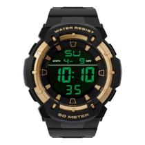 Relógio Masculino Tuguir Digital Tg124 - Preto E Dourado