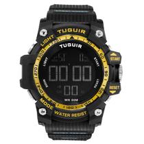 Relógio Masculino Tuguir Digital TG290 Preto e Dourado