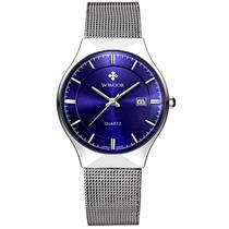 Relógio Masculino Ultra Fino de Quartzo Minimalista Pulseira de Malha Impermeável Relógio Masculino Ultra Fino de Quartzo Minimalista Pulseira de Malha Impermeável