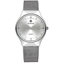 Relógio Masculino Ultra Fino de Quartzo Minimalista Pulseira de Malha Impermeável Relógio Masculino Ultra Fino de Quartzo Minimalista Pulseira de Malha Impermeável