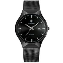 Relógio Masculino Ultra Fino de Quartzo Minimalista Pulseira de Malha Impermeável Relógio Masculino Ultra Fino de Quartzo Minimalista Pulseira de Malha Impermeável