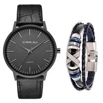 Relógio Masculino Ultra Fino Social Luxo + Pulseira