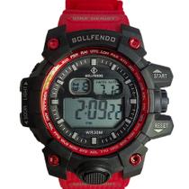 Relogio Masculino Vermelho Militar Digital Resistente Água