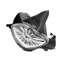 Relógio Masculino Vintage De Quartzo Torcido Com Efeito De Derretimento De Dinheiro, Luxuoso, Caixa