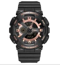 Relógio Masculino Weide Anadigi Esportivo Wa3J8004 Rosé