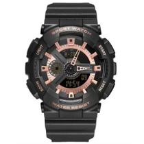 Relogio Masculino Weide AnaDigi WA3J8004 - Preto e Rose