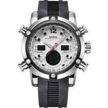 Relógio Masculino Weide Anadigi Wh-5205 - Preto E Branco